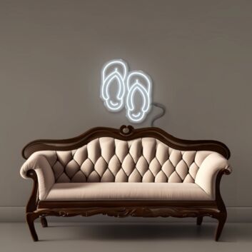 Flip-Flops LED-Neonschild für Wohnzimmer Strandbar