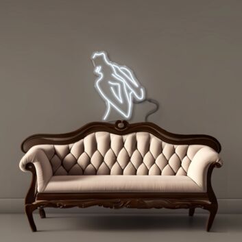 Abstrakte Silhouette einer Frau LED-Neonschild Wohnzimmer Studio