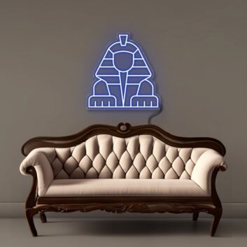 Pharao-Büste LED-Neonschild für Wohnzimmer und Bar