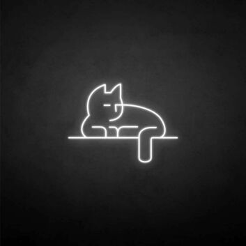 liegende Katze LED-Neonschild Wohnzimmer Schlafzimmer