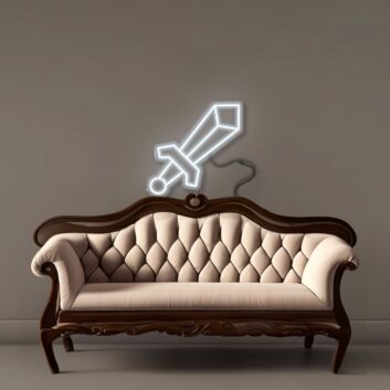 Schwert LED-Neonschild für Gamingzimmer und Wohnzimmer