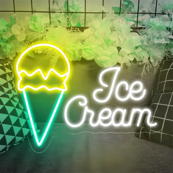 Ice Cream LED-Neonschild für Café und Eisdiele