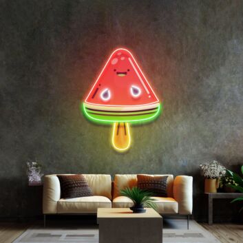 Wassermelonen-Eis am Stiel LED-Neonschild Wohnzimmer Café