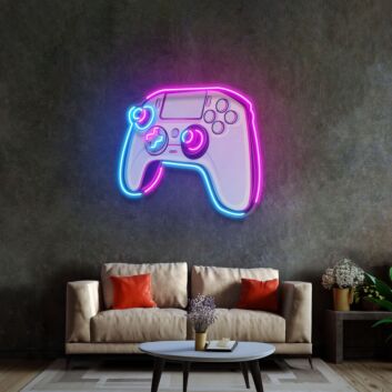 Spielcontroller LED-Neonschild für Gamingzimmer und Wohnzimmer