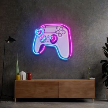Spielcontroller LED-Neonschild für Gamingzimmer und Wohnzimmer