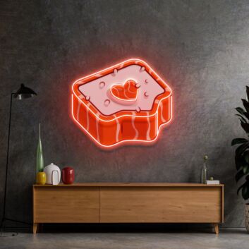Sushi mit Herzform LED-Neonschild Wohnzimmer Restaurant
