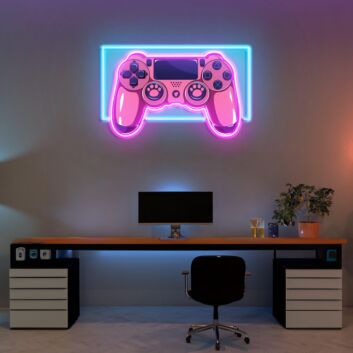 Spielcontroller LED-Neonschild für Gaming Zimmer und Home Office