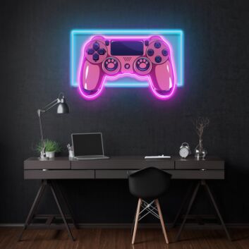 Spielcontroller LED-Neonschild für Gaming Zimmer und Home Office