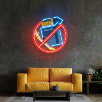 Rauchen verboten Symbol LED-Neonschild für Büro und Restaurant