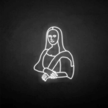 Porträt einer Frau LED-Neonschild für Wohnzimmer Kunstgalerie