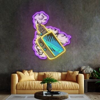 E-Zigaretten Gerät mit Dampf LED-Neonschild für Bar Club