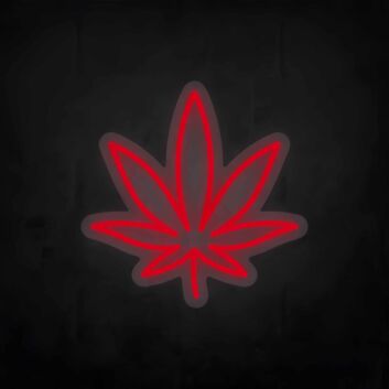 Cannabisblatt LED-Neonschild für Bar Club