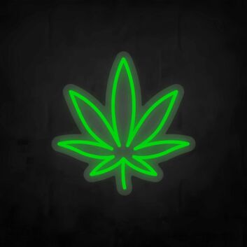 Cannabisblatt LED-Neonschild für Bar Club