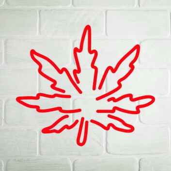 Cannabisblatt LED-Neonschild für Bar Club
