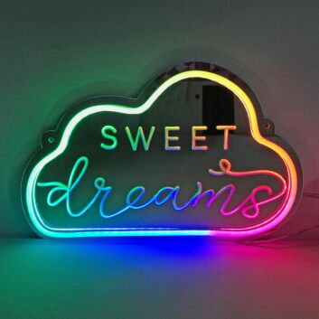 SWEET dreams LED-Neonschild Schlafzimmer Kinderzimmer