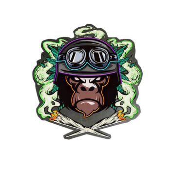 Gorilla mit Motorradhelm und Schutzbrille LED-Neonschild für Gaming Bar