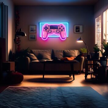 Spielcontroller LED-Neonschild für Wohnzimmer Gamingzimmer