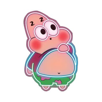 schlafender Seestern Cartoonfigur LED-Neonschild Kinderzimmer