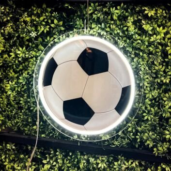 Fußball LED-Neonschild für Sportbar und Wohnzimmer