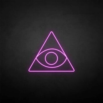 Auge im Dreieck als LED-Neonschild
