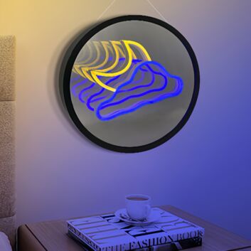 Wolke mit Sonne LED-Neonschild für Wohnzimmer und Kinderzimmer