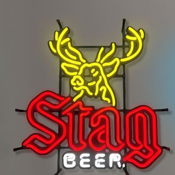 Stag Beer LED-Neonschild für Bar und Pub