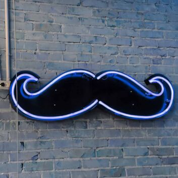 Schnurrbart LED-Neonschild für Bar und Barbershop