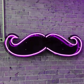 Schnurrbart LED-Neonschild für Bar und Barbershop