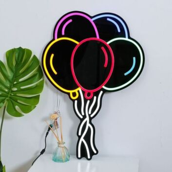 Luftballons LED-Neonschild Party Kinderzimmer