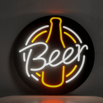 Bierflasche LED Neonschild für Bar und Kneipe