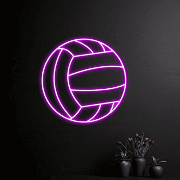 Volleyball LED-Neonschild für Sporthalle und Wohnzimmer