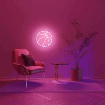 Basketball LED-Neonschild für Sport und Jugendzimmer