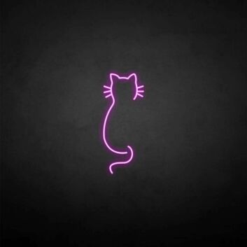 Katzen-Silhouette LED-Neonschild Wohnzimmer Schlafzimmer