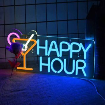 HAPPY HOUR LED-Neonschild für Bar Club