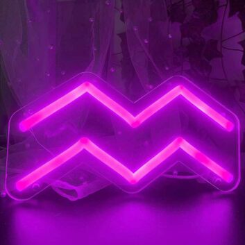 Wassermann Sternzeichen Symbol LED-Neonschild Wohnzimmer Schlafzimmer