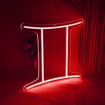 Zwillinge Sternzeichen Symbol LED-Neonschild Wohnzimmer Schlafzimmer