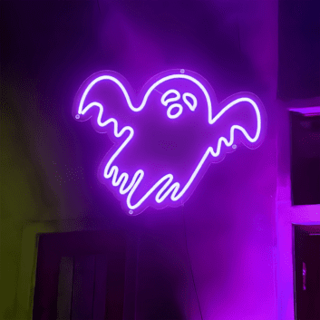 Geist LED-Neonschild für Halloween Bar