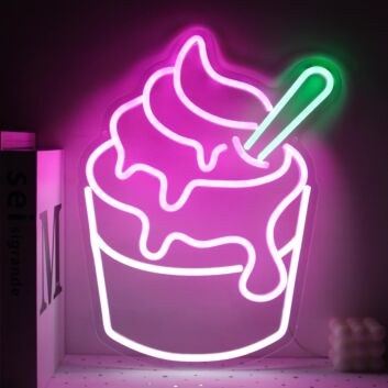 Frozen Yogurt Becher LED-Neonschild für Café und Eisdiele