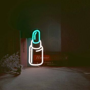 Lippenstift LED-Neonschild für Kosmetikstudio und Schlafzimmer