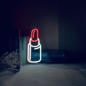 Lippenstift LED-Neonschild für Kosmetikstudio und Schlafzimmer
