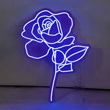 Rosenblüte LED-Neonschild Wohnzimmer Schlafzimmer