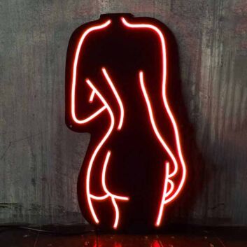 nackte Frauen Silhouette LED-Neonschild für Bar Club