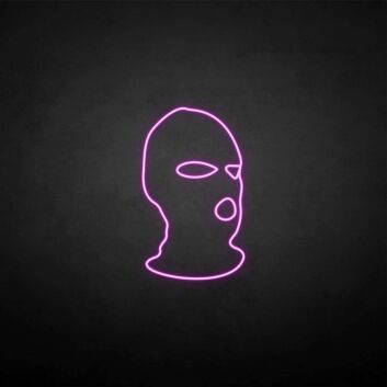 Sturmhauben-Motiv als LED-Neonschild