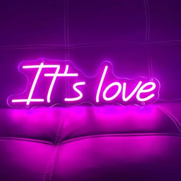 It's love LED-Neonschild Wohnzimmer Schlafzimmer