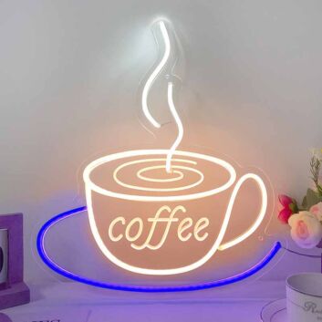 Kaffeetasse LED Neonschild für Café und Küche