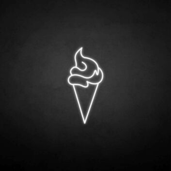 Eiswaffel LED-Neonschild für Eisdiele Café