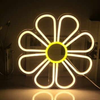 Gänseblümchen LED-Neonschild Wohnzimmer Schlafzimmer