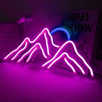 Berglandschaft LED-Neonschild für Wohnzimmer Schlafzimmer