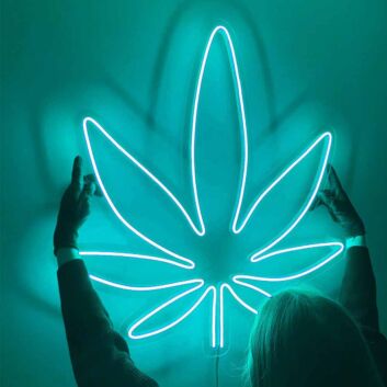 Cannabisblatt LED-Neonschild für Bar Wohnzimmer