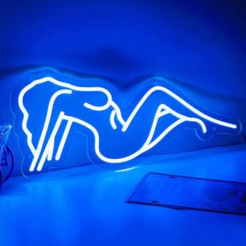 Abstrakte Frauenfigur LED Neonschild als moderne Kunstdekoration